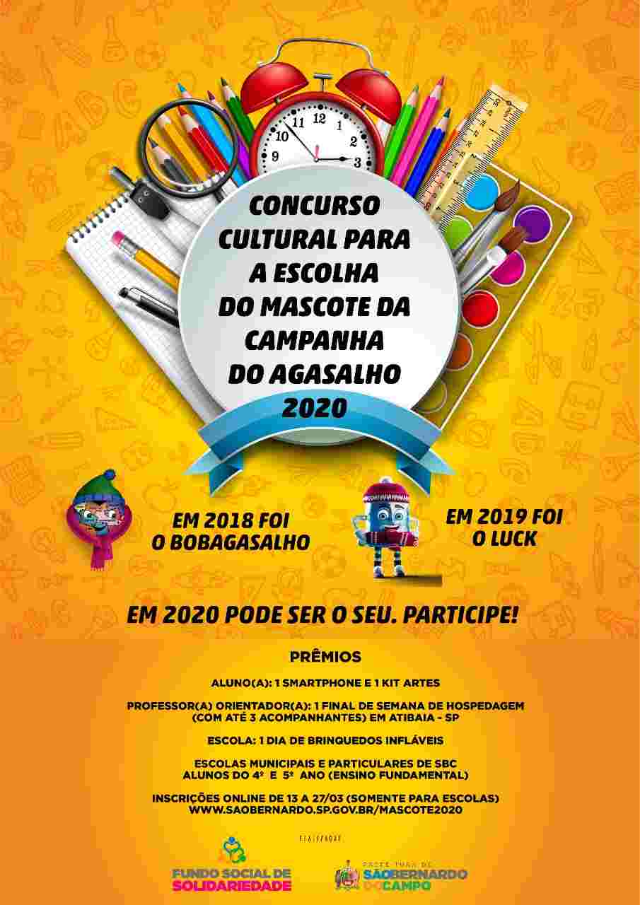 Fundo Social de Solidariedade de São Bernardo dá largada para o Concurso  Cultural à Mascote da Campanha do Agasalho - maximizada - São Bernardo