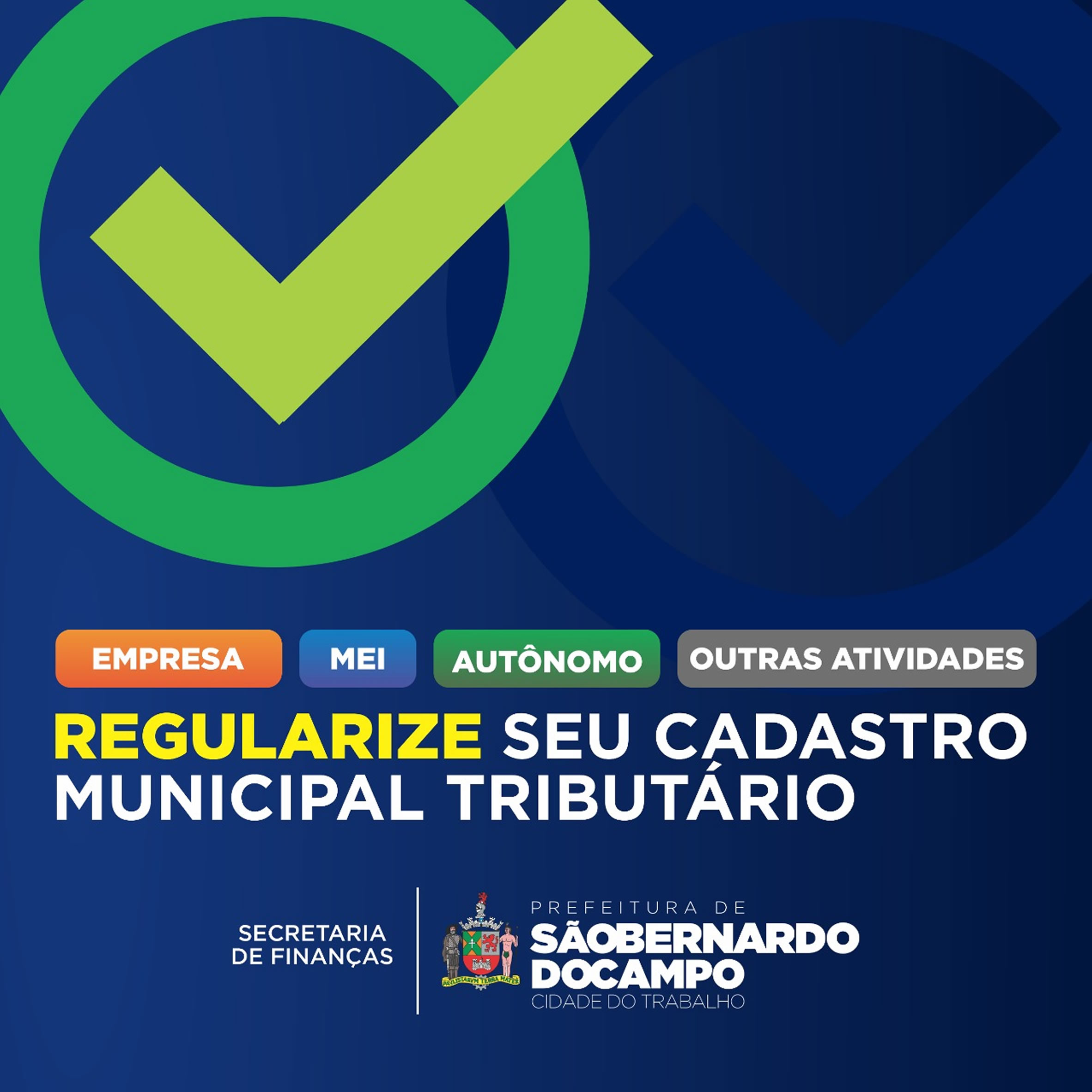 banner regularize seu cadastro municipal