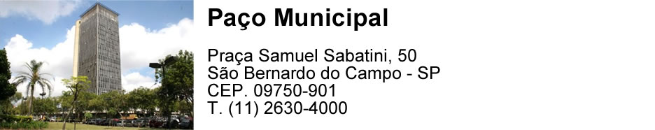 endereço paço municipal