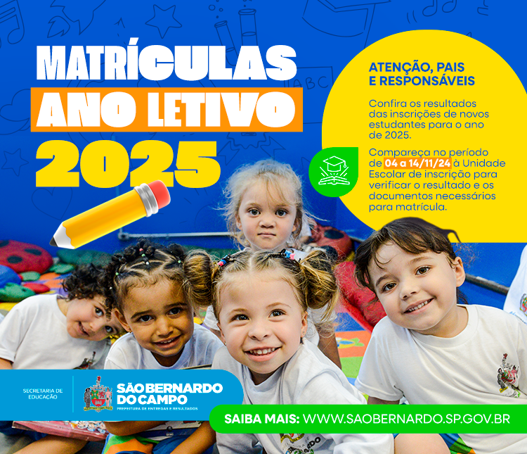 EDUCAÇÃO MATRÍCULAS 2025